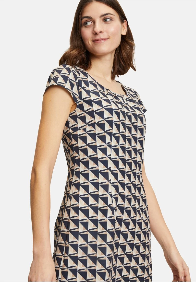 Betty Barclay ETUI KURZARM - Freizeitkleid - Camel Dark Blue 4 Betty Barclay ETUI KURZARM - Freizeitkleid - Camel Dark Blue – Bild 4