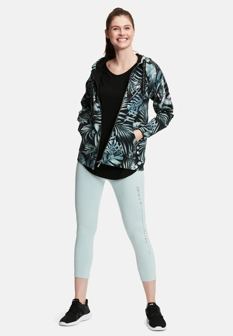 Betty Barclay Sweatjacke - Schwarz/grün 2 Betty Barclay Sweatjacke - Schwarz/grün – Bild 2