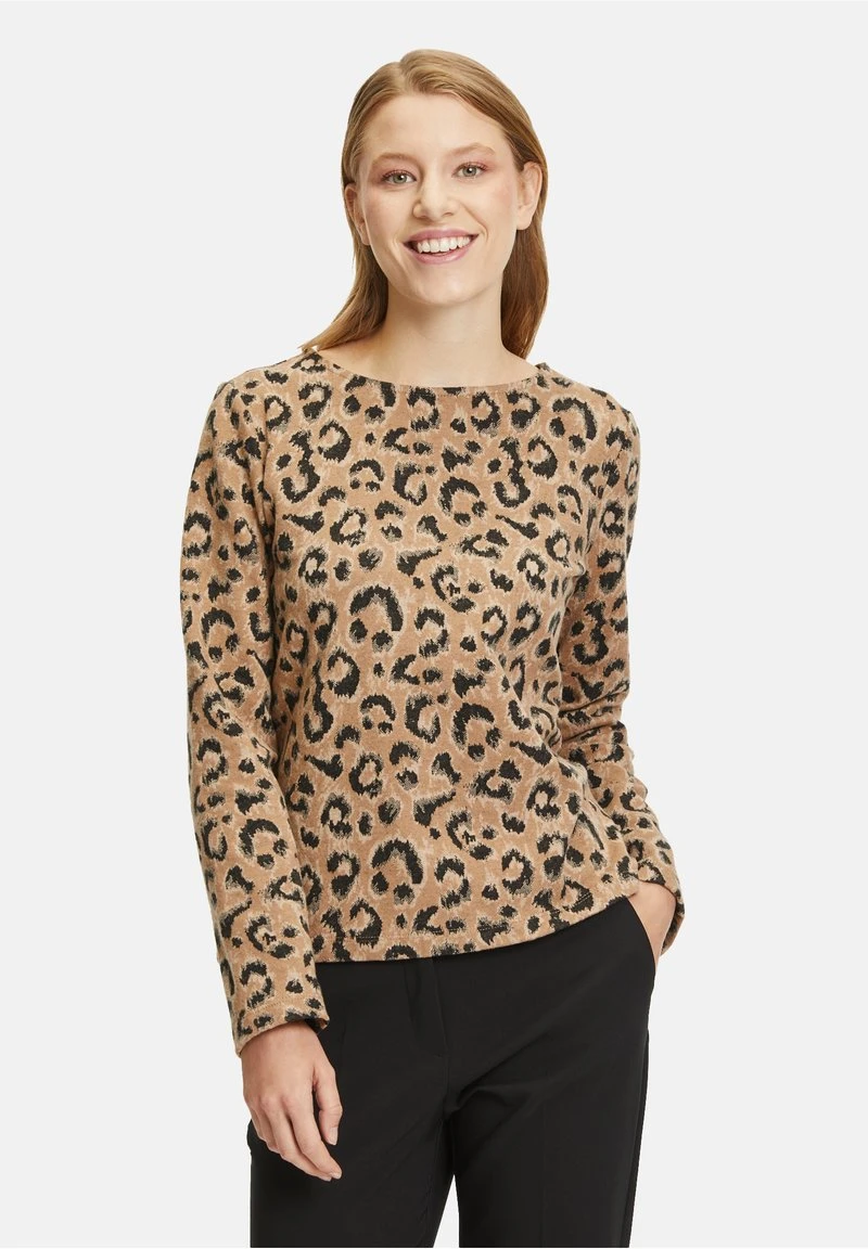 Betty Barclay MIT REISSVERSCHLUSS - Sweatshirt - Camel Black 1 Betty Barclay MIT REISSVERSCHLUSS - Sweatshirt - Camel Black