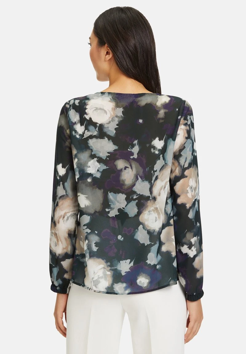 Betty Barclay MIT V-AUSSCHNITT - Bluse - Black Purple 2 Betty Barclay MIT V-AUSSCHNITT - Bluse - Black Purple – Bild 2