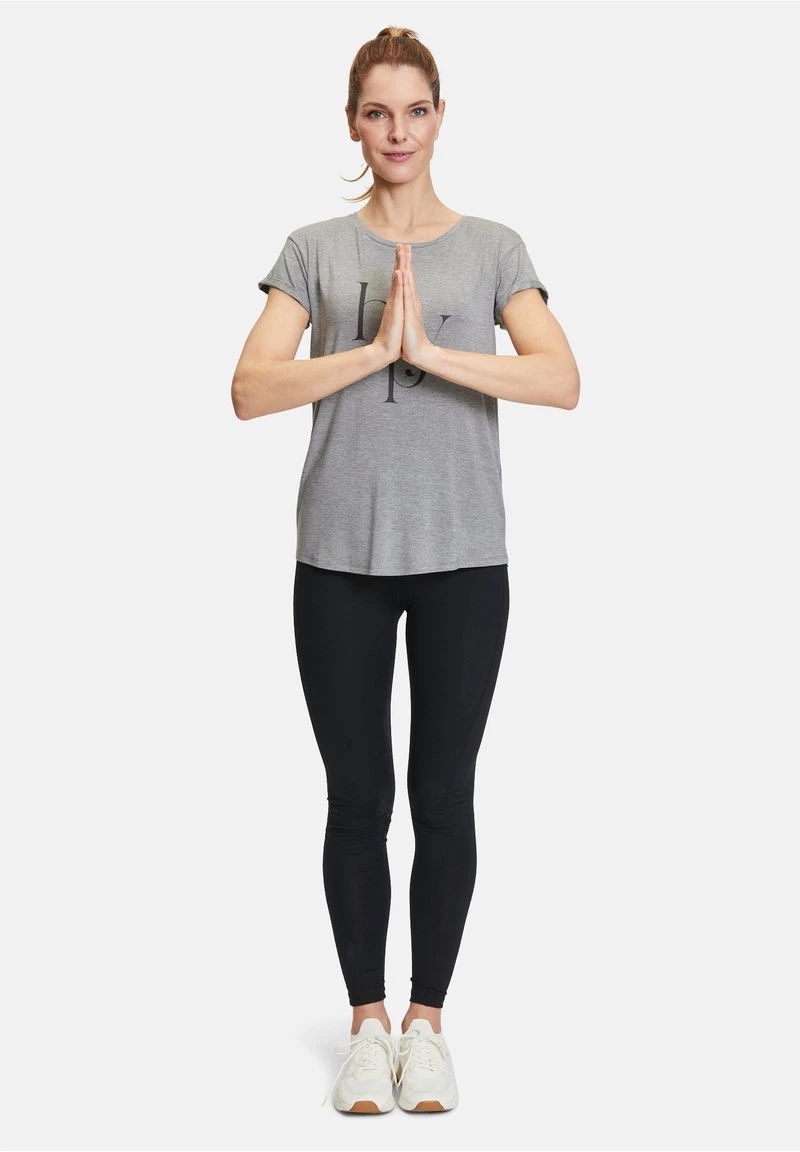 BETTY BARCLAY RUNDHALS-SHIRT - Bluse - Grau Schwarz 2 BETTY BARCLAY RUNDHALS-SHIRT - Bluse - Grau Schwarz – Bild 2