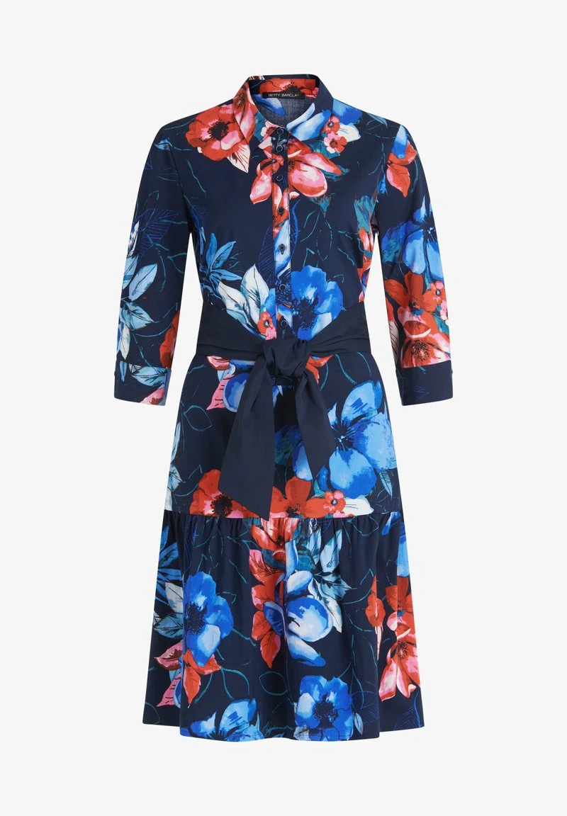 Betty Barclay MIT 3/4 ARM - Blusenkleid - Dunkelblau Blau 5 Betty Barclay MIT 3/4 ARM - Blusenkleid - Dunkelblau Blau – Bild 5