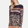 Betty Barclay MIT AUFDRUCK - Langarmshirt - Camel Black