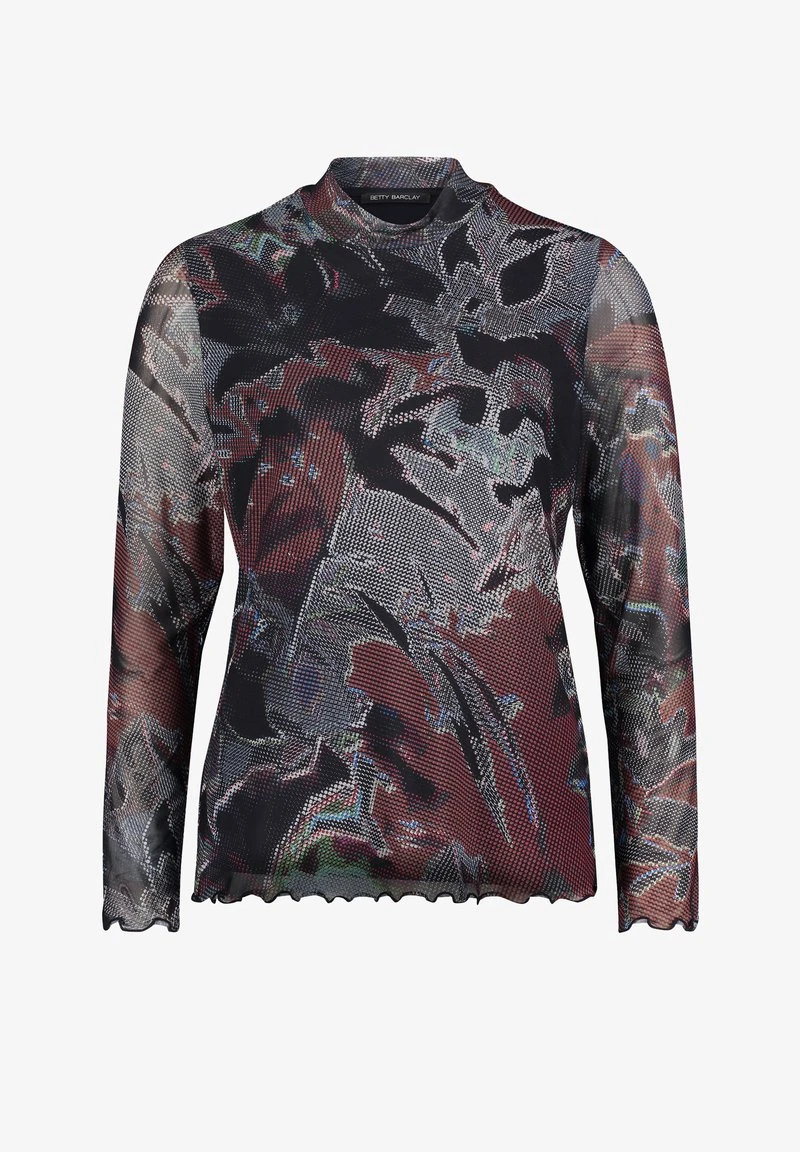 Betty Barclay LEICHT TRANSPARENTES - Bluse - Dark Blue Brown 6 Betty Barclay LEICHT TRANSPARENTES - Bluse - Dark Blue Brown – Bild 6