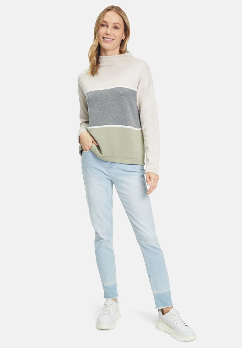 Betty Barclay COLOUR BLOCKING - Strickpullover - Patch Green Grey 2 Betty Barclay COLOUR BLOCKING - Strickpullover - Patch Green Grey – Bild 2