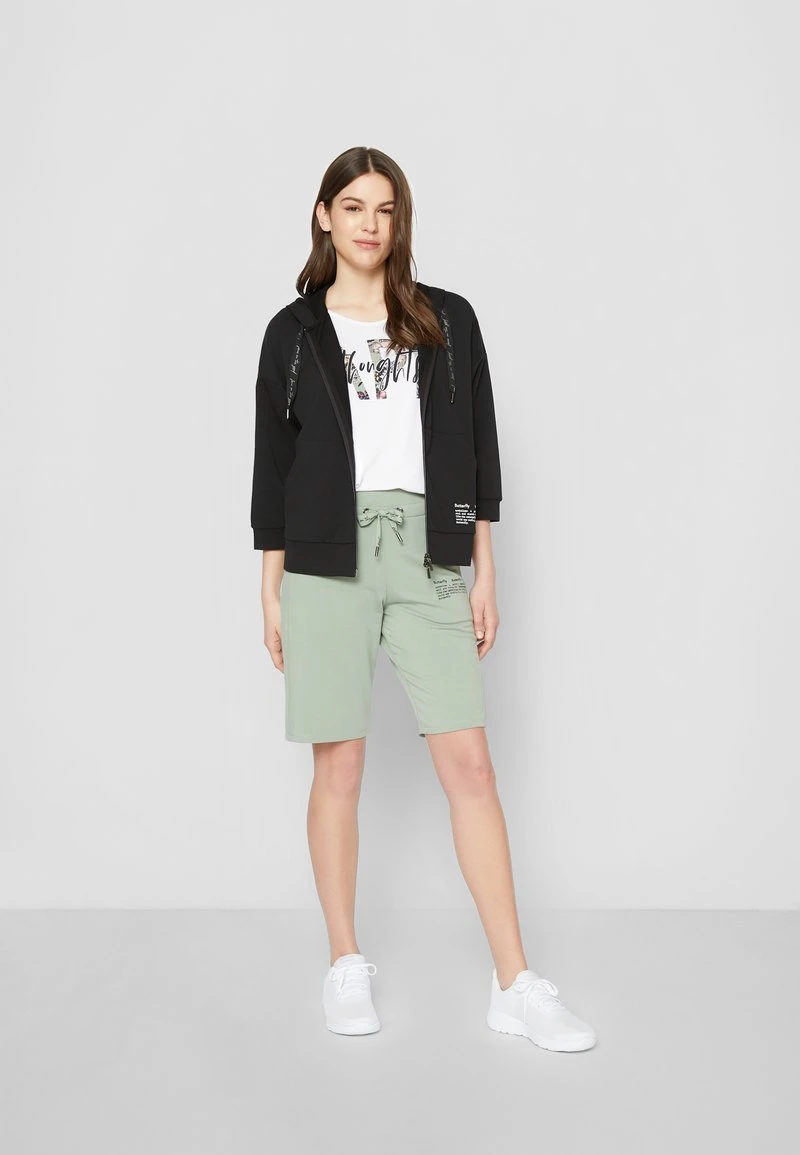 Betty Barclay MIT KAPUZE - Sweatjacke - Schwarz Weiß 5 Betty Barclay MIT KAPUZE - Sweatjacke - Schwarz Weiß – Bild 5