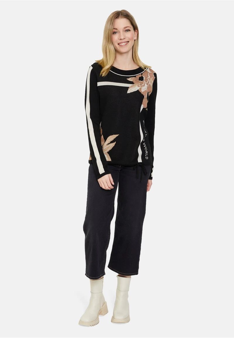 Betty Barclay MIT JACQUARD - Strickpullover - Patch Black Camel 2 Betty Barclay MIT JACQUARD - Strickpullover - Patch Black Camel – Bild 2