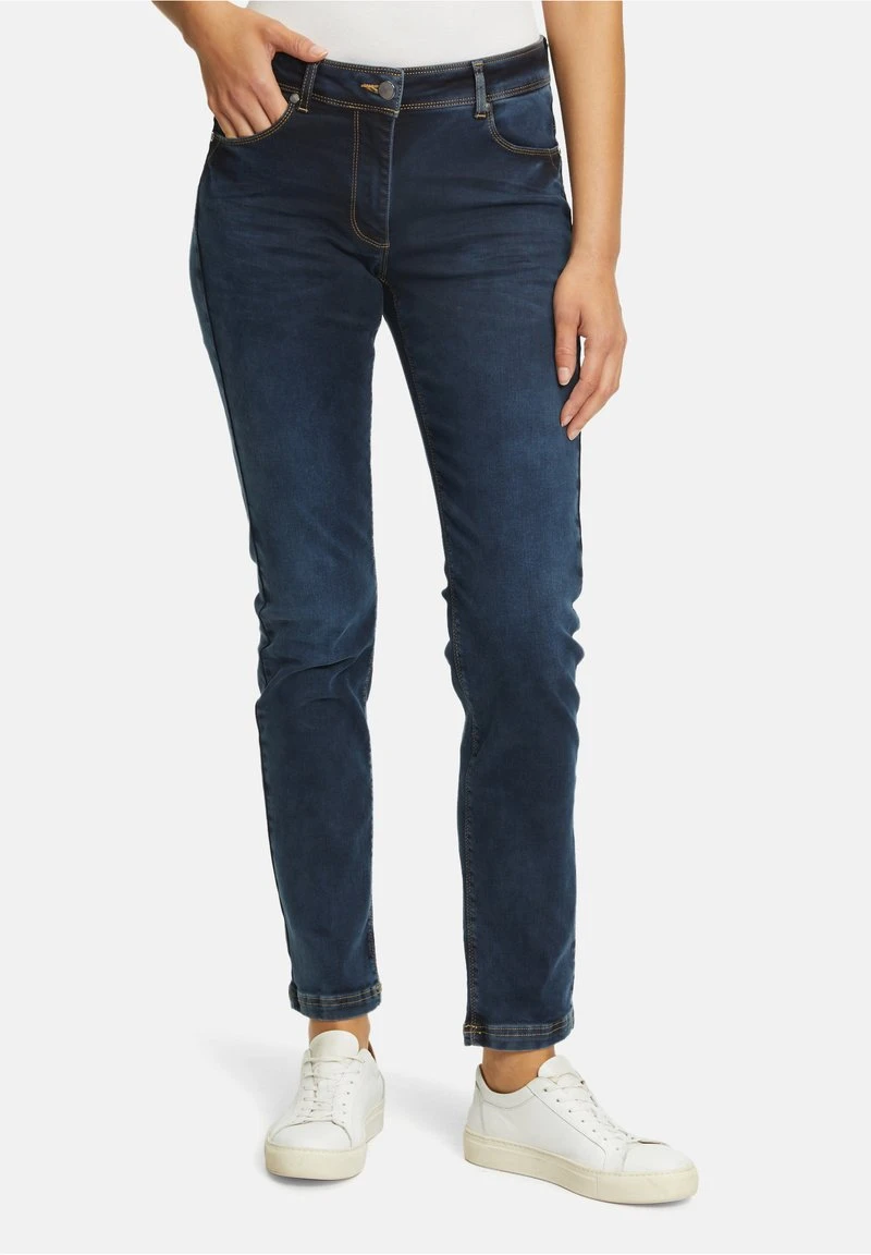 Betty Barclay STRETCH - Jeans Straight Leg - Dark Blue Denim 1 Betty Barclay STRETCH - Jeans Straight Leg - Dark Blue Denim