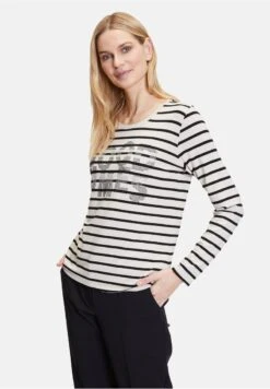 Betty Barclay Langarmshirt - Schwarz Beige