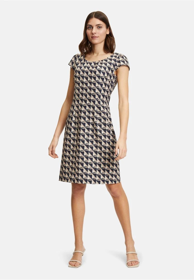 Betty Barclay ETUI KURZARM - Freizeitkleid - Camel Dark Blue 2 Betty Barclay ETUI KURZARM - Freizeitkleid - Camel Dark Blue – Bild 2