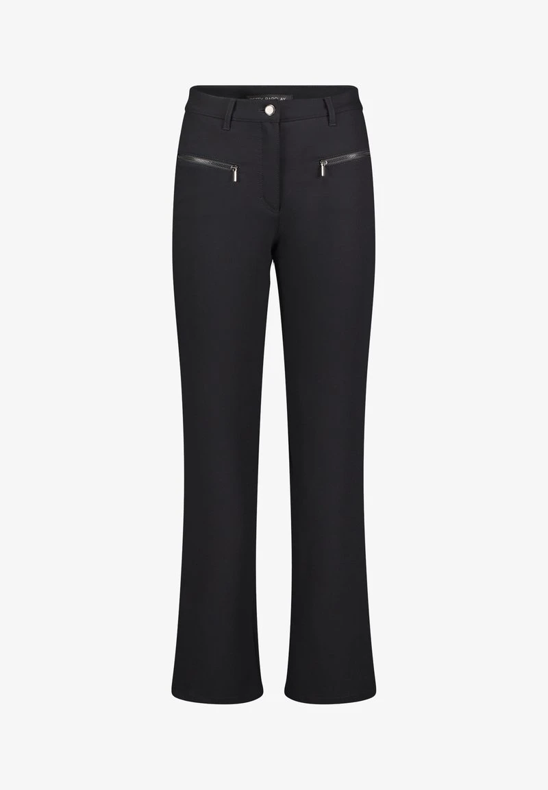 Betty Barclay PERFECT BODY MIT REISSVERSCHLUSSTASCHEN - Stoffhose - Schwarz 1 Betty Barclay PERFECT BODY MIT REISSVERSCHLUSSTASCHEN - Stoffhose - Schwarz