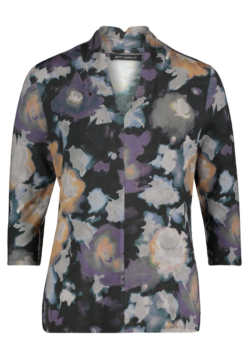 Betty Barclay MIT BLUMENPRINT - Bluse - Schwarz Grau 3 Betty Barclay MIT BLUMENPRINT - Bluse - Schwarz Grau – Bild 3