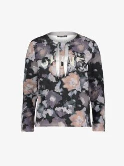 Betty Barclay MIT BLUMENPRINT - Sweatshirt - Schwarz Grau