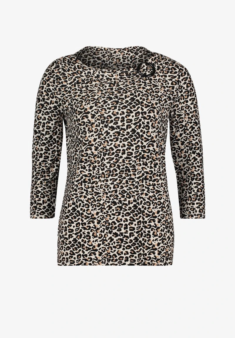 Betty Barclay MIT SCHNALLE - Langarmshirt - Beige Schwarz 3 Betty Barclay MIT SCHNALLE - Langarmshirt - Beige Schwarz – Bild 3