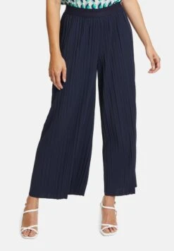 Betty Barclay CULOTTE MIT PLISSEE - Stoffhose - Dunkelblau